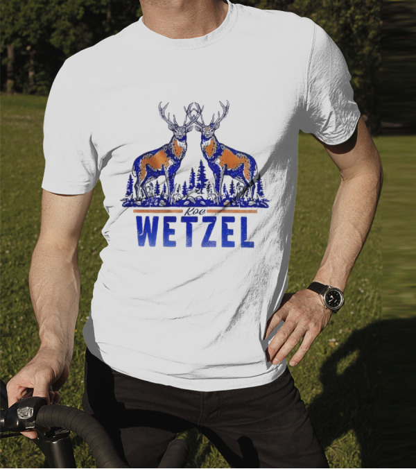 Koe Wetzel Double Deer Forest Blue Orange T-Shirt