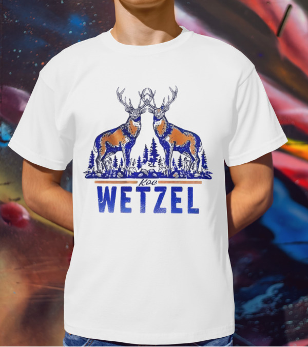 Koe Wetzel Double Deer Forest Blue Orange T-Shirt