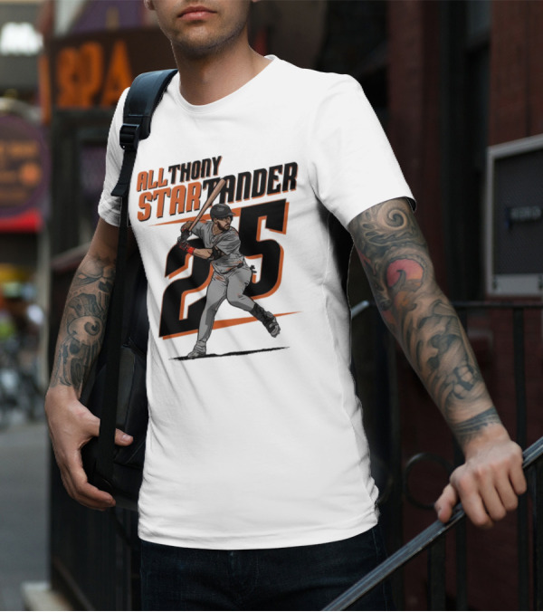 Anthony Santander All-Star Baseball Player Number 25 Baltimore T-Shirt