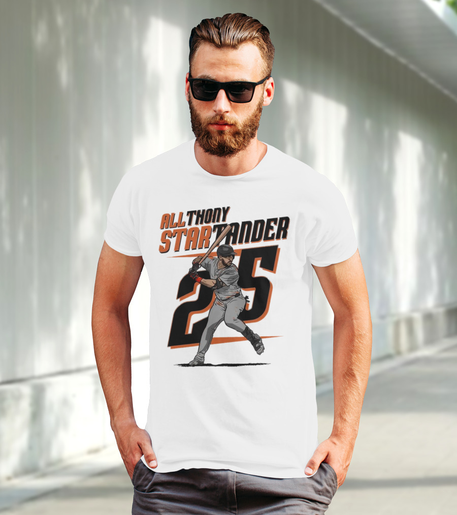 Anthony Santander All-Star Baseball Player Number 25 Baltimore T-Shirt