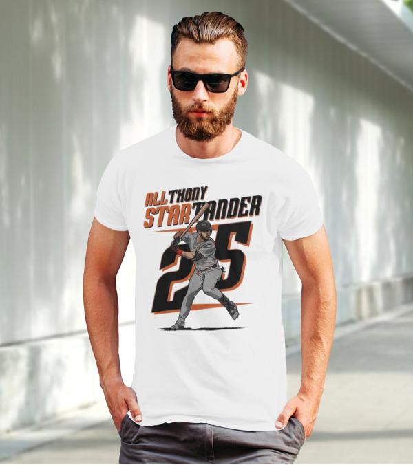 Anthony Santander All-Star Baseball Player Number 25 Baltimore T-Shirt