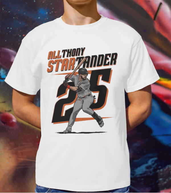 Anthony Santander All-Star Baseball Player Number 25 Baltimore T-Shirt