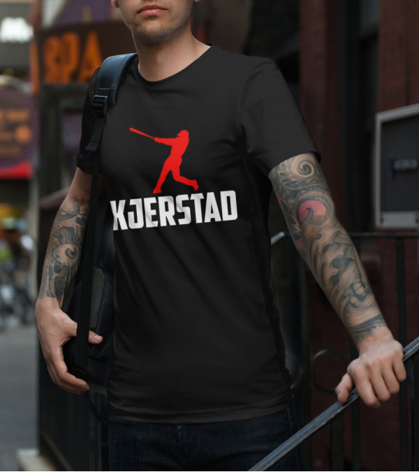 Kjerstad Baseball Player Silhouette Baltimore Orioles T-Shirt