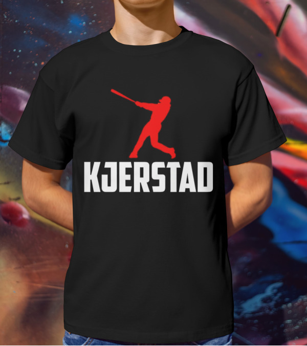 Kjerstad Baseball Player Silhouette Baltimore Orioles T-Shirt