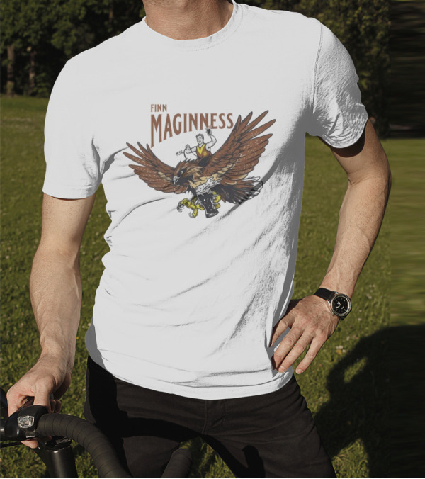 Finn Maginness Eagle Illustration With Number 37 And Football T-Shirt