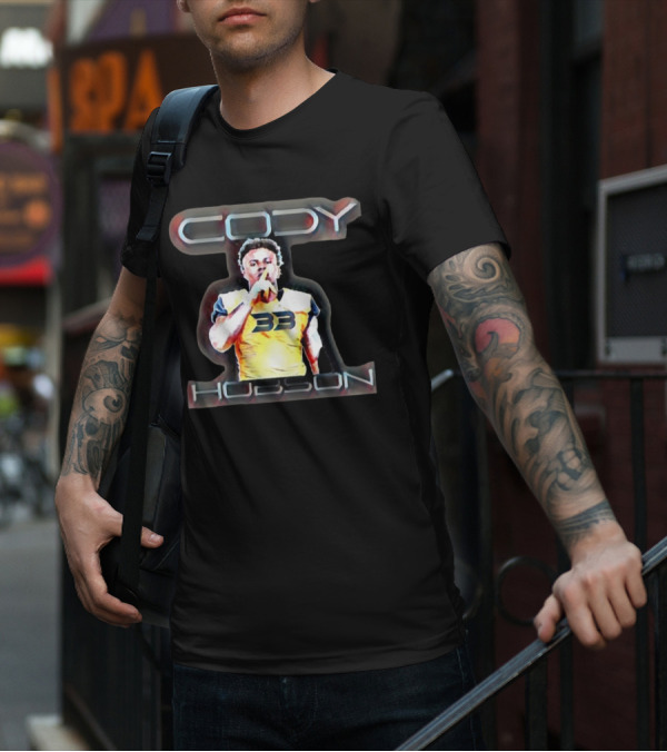 Cody Hobson 33 Merrimack Warriors Football T-Shirt