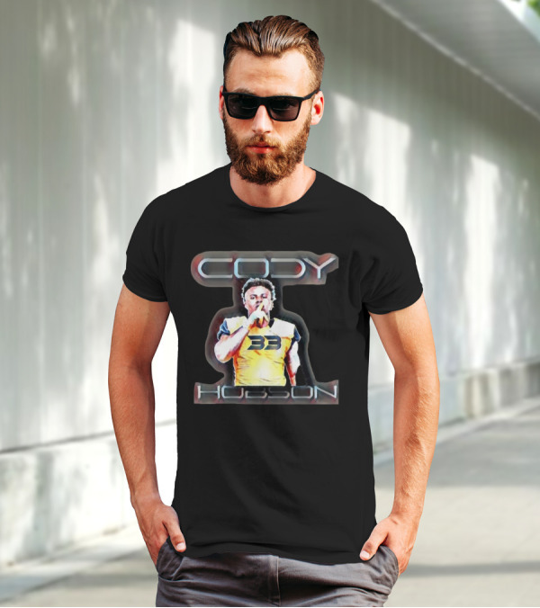 Cody Hobson 33 Merrimack Warriors Football T-Shirt