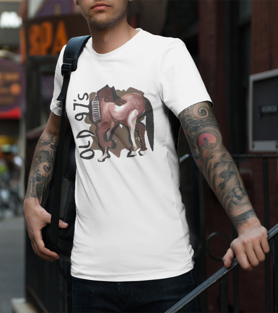 Old 97’s Abstract Horse Painting American Primitive T-Shirt