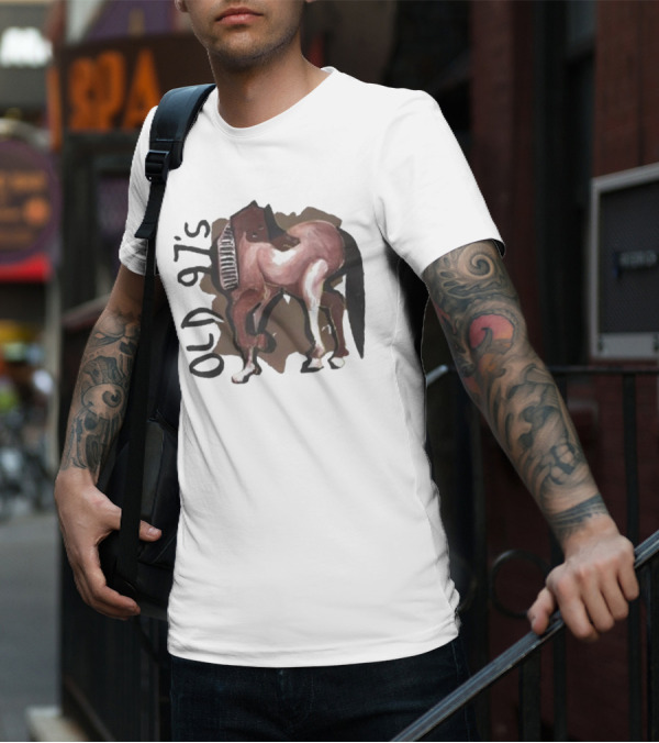 Old 97’s Abstract Horse Painting American Primitive T-Shirt