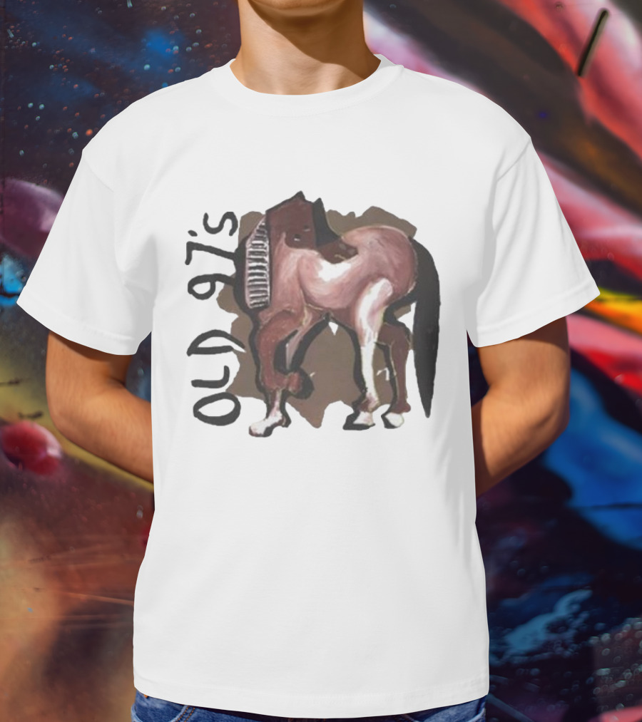 Old 97’s Abstract Horse Painting American Primitive T-Shirt