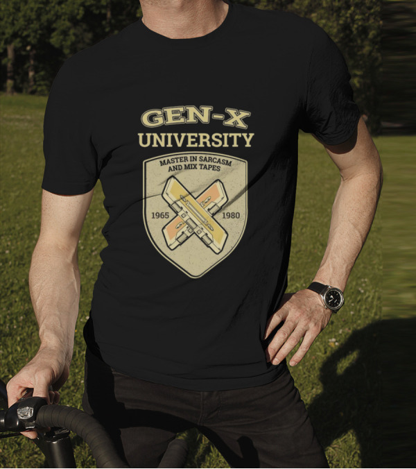 Gen-X University Master In Sarcasm And Mix Tapes 1965-1980 T-Shirt