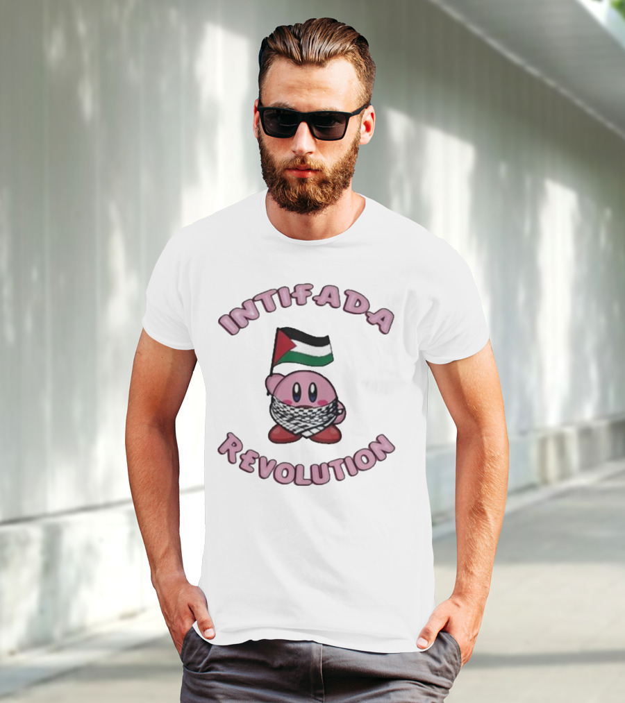 Intifada Revolution Palestinian Flag Kirbo Character T-Shirt