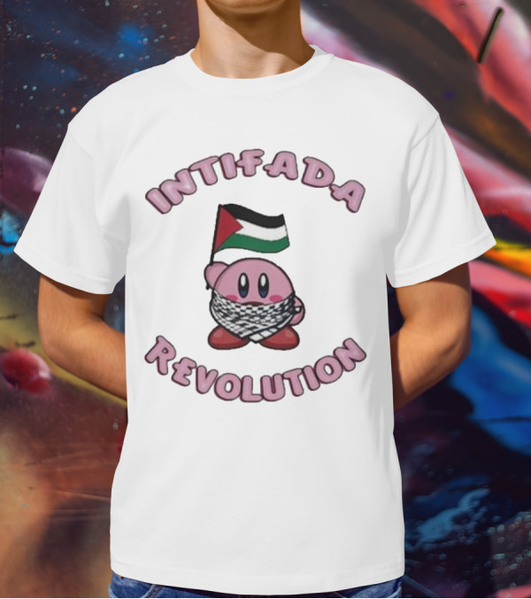 Intifada Revolution Palestinian Flag Kirbo Character T-Shirt