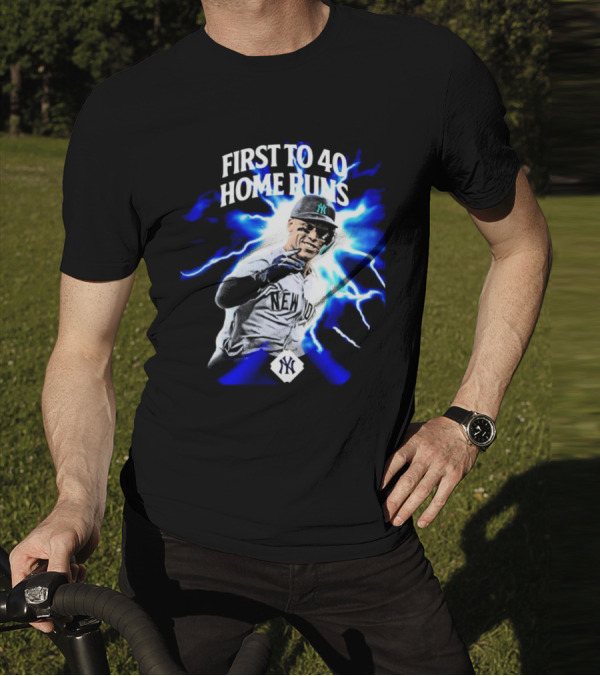 First To 40 Home Runs Aaron Judge New York Yankees T-Shirt