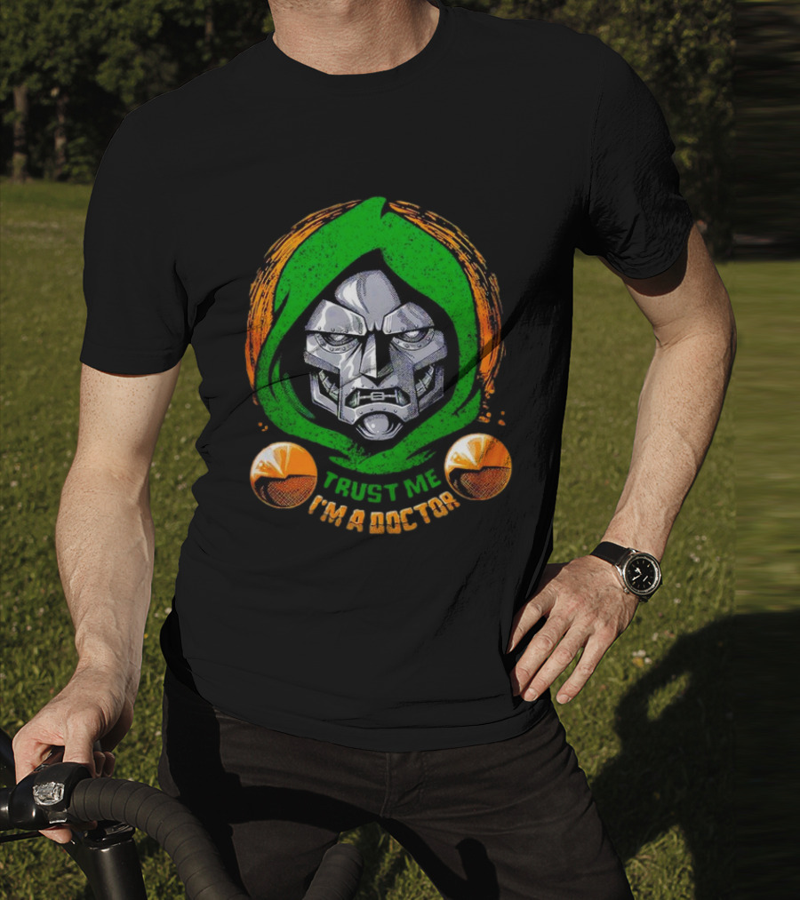 Doctor Doom Trust Me I'm A Doctor Villain Face Mask T-Shirt