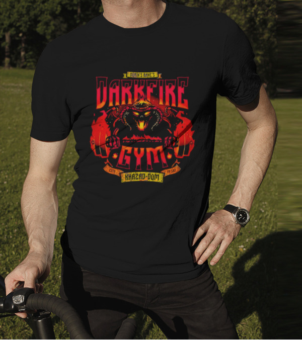 Durin’s Bane Darkfire Gym Khazad-Dum Lord Of The Rings Fitness T-Shirt