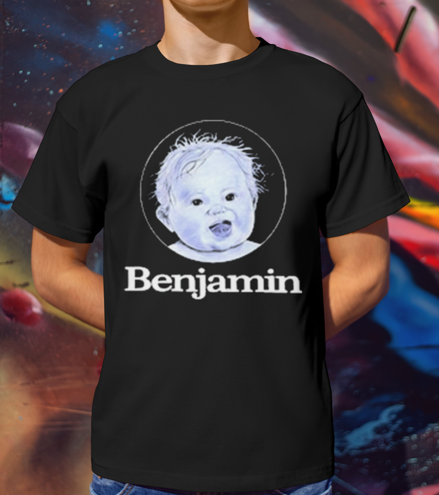 Garrett Watts Baby Benjamin Funny Sketch Drawing T-Shirt