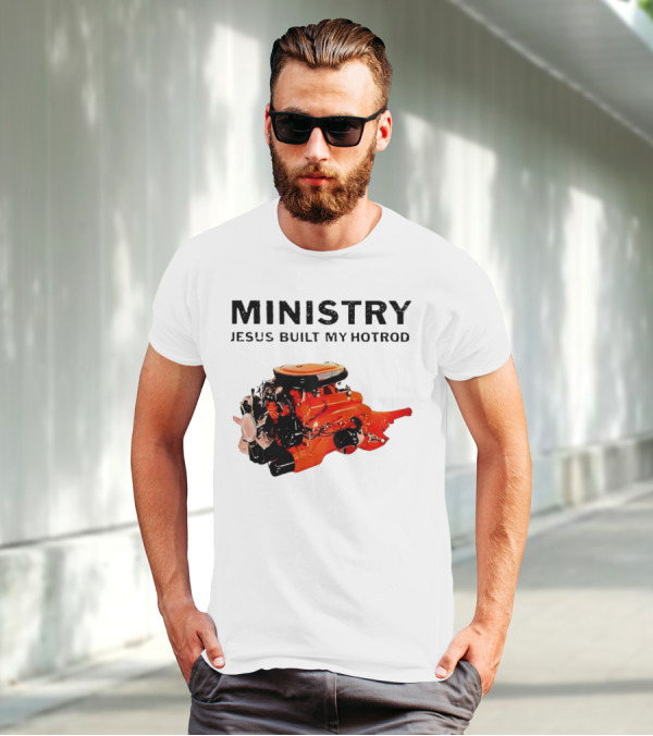 MINISTRY Jesus Built My Hotrod Vintage Engine T-Shirt