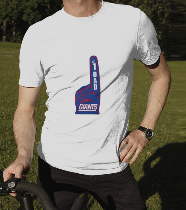 1 Dad Giants New York Giants Happy Father’s Day T-Shirt