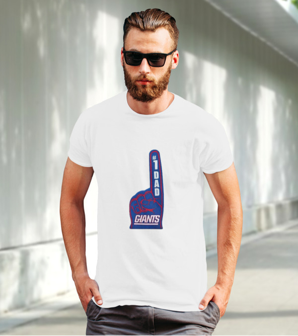 1 Dad Giants New York Giants Happy Father’s Day T-Shirt