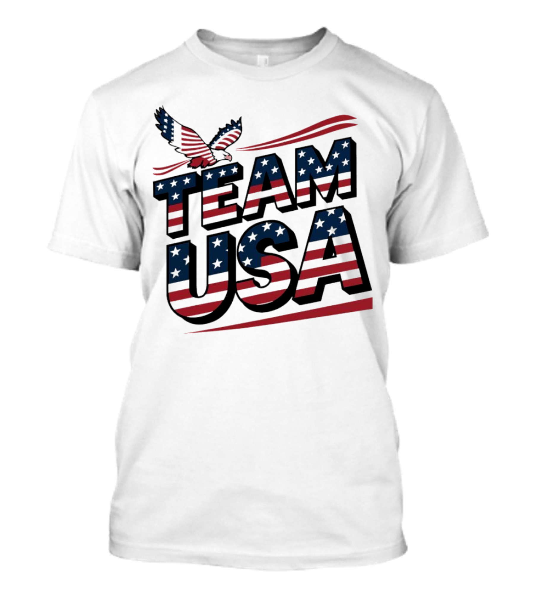 Team USA Eagle Flag Patriotic T-Shirt