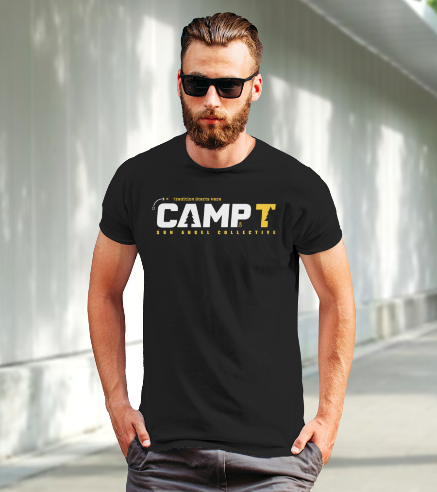 Tradition Starts Here Camp T Sun Angel Collective T-Shirt