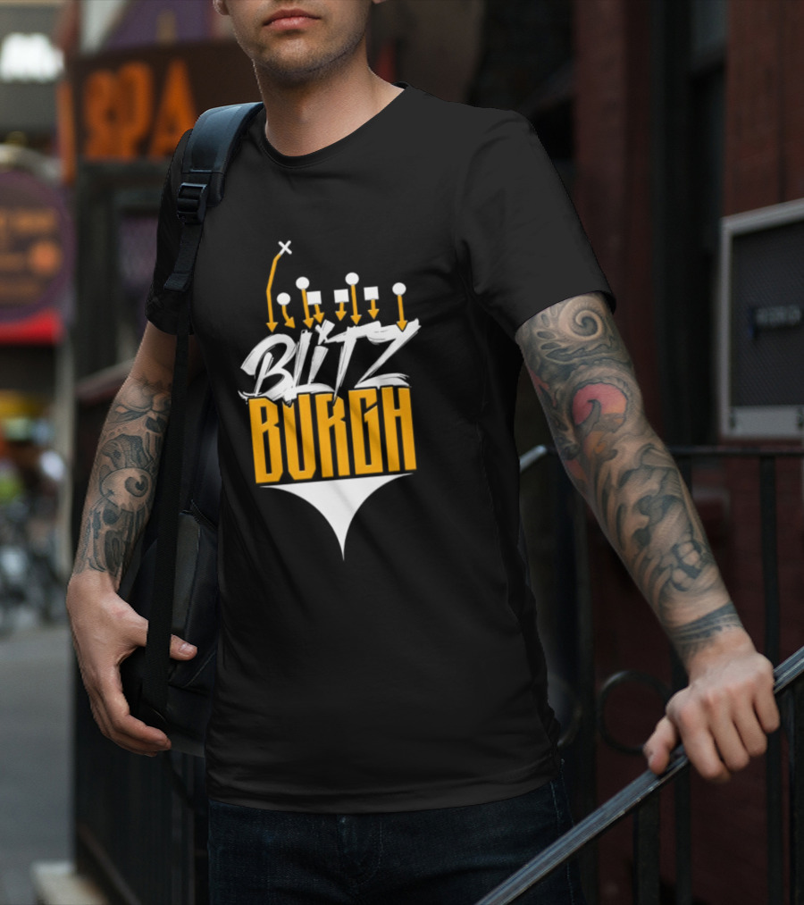 Pittsburgh Steelers Blitzburgh Football Play T-Shirt