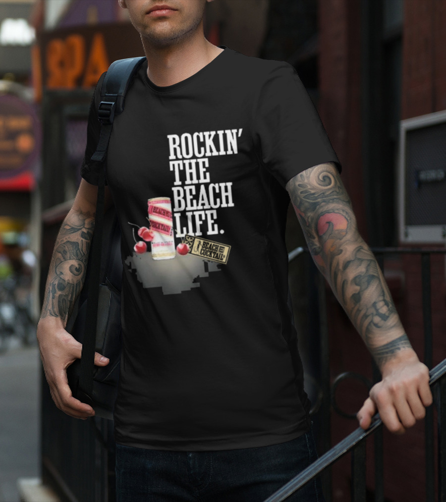 Rockin' The Beach Life Sammy Hagar Red Rocks Beach Cocktail T-Shirt