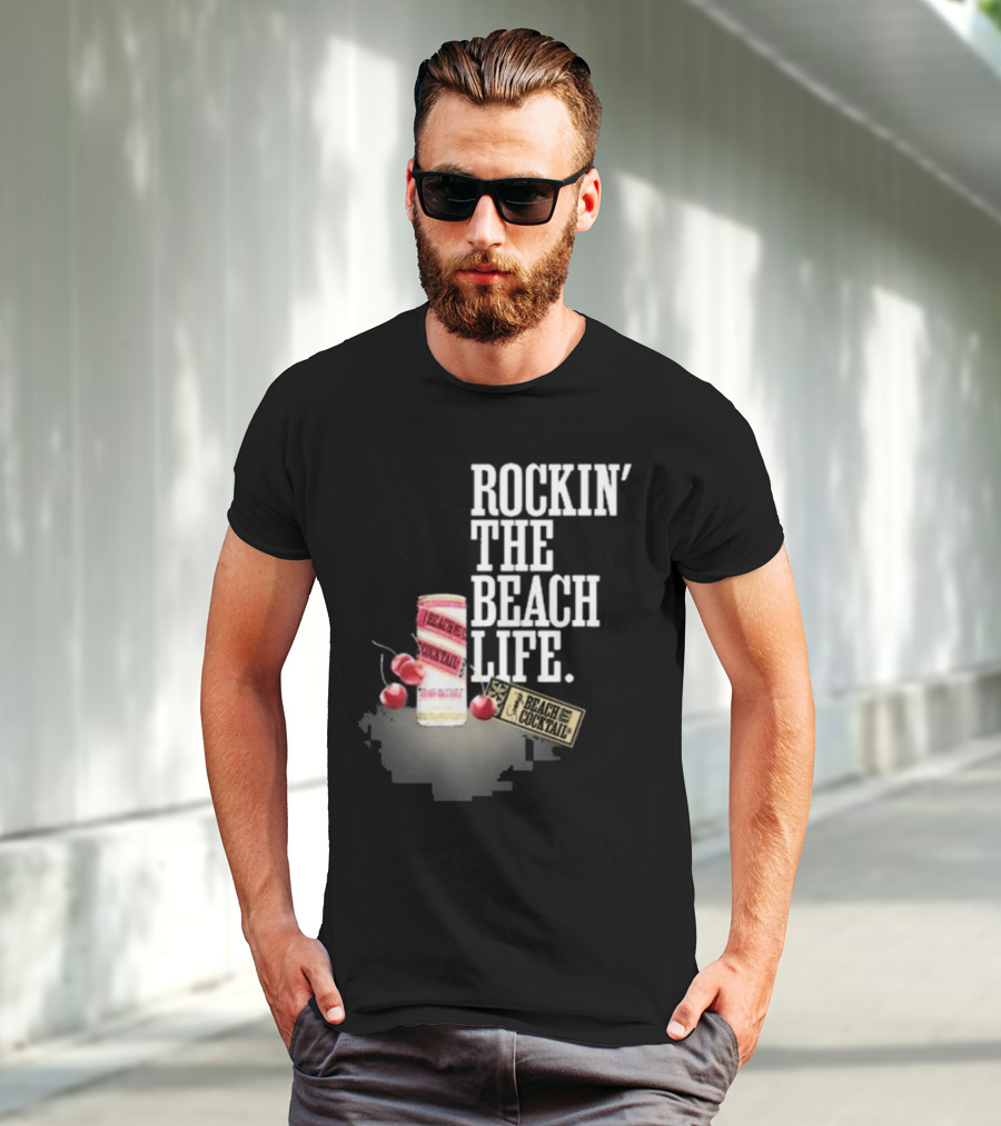 Rockin' The Beach Life Sammy Hagar Red Rocks Beach Cocktail T-Shirt