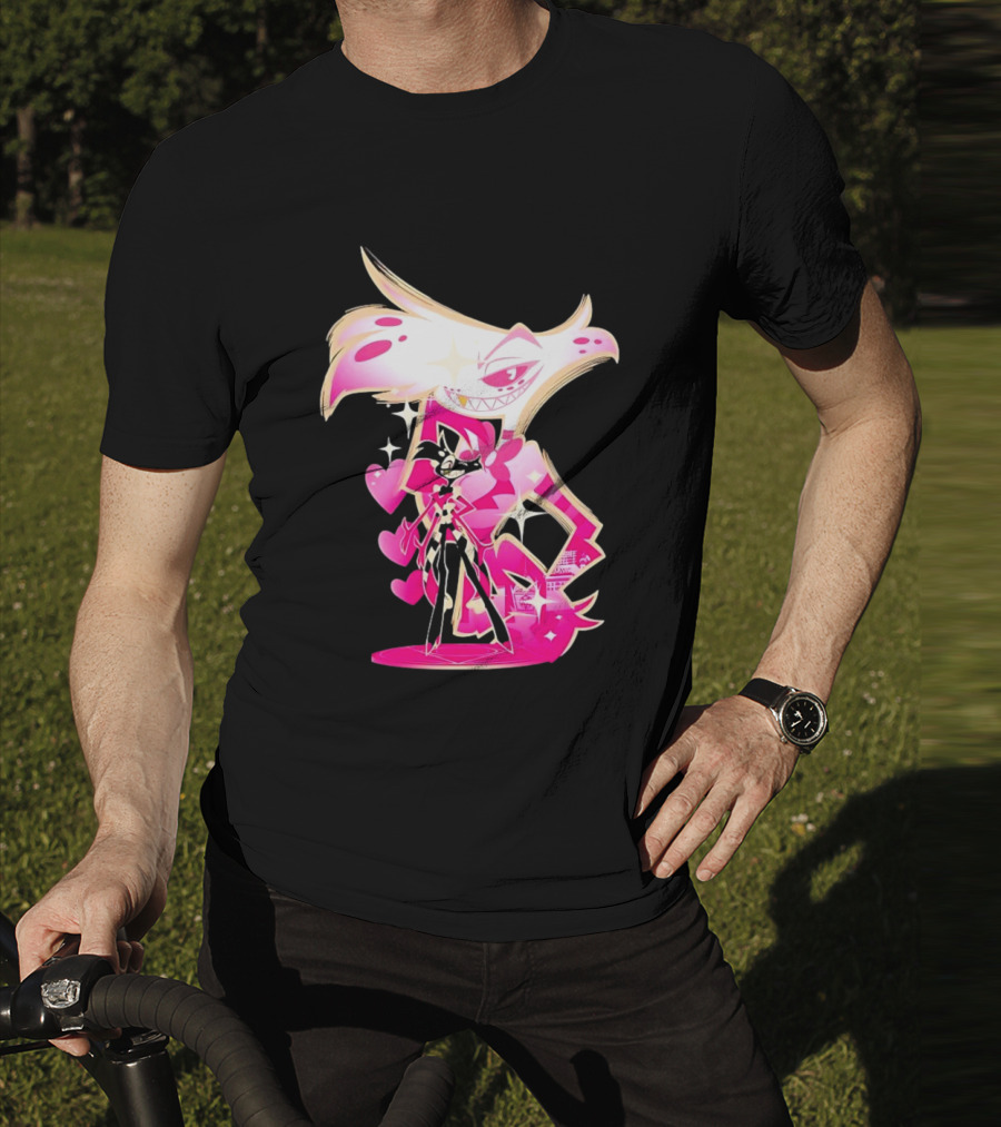 Angel Dust And Alastor Design Hazbin Hotel Series T-Shirt