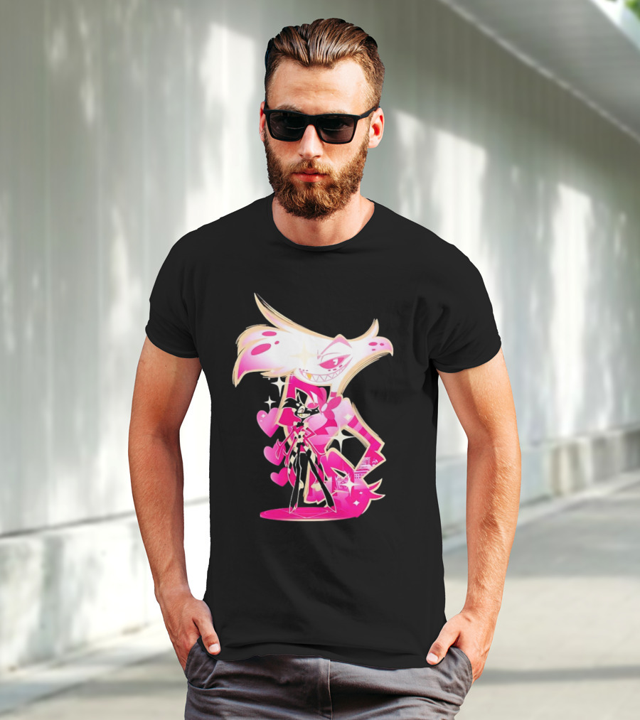 Angel Dust And Alastor Design Hazbin Hotel Series T-Shirt
