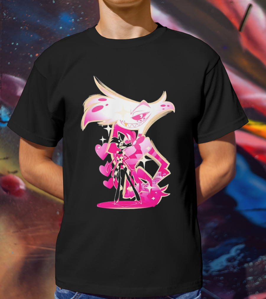 Angel Dust And Alastor Design Hazbin Hotel Series T-Shirt