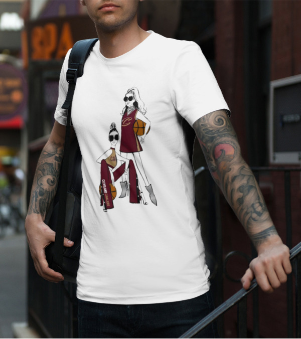 Cleveland Cavaliers G-III 4Her Basketball Girls Fitted Fashion T-Shirt