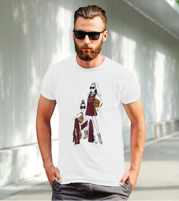 Cleveland Cavaliers G-III 4Her Basketball Girls Fitted Fashion T-Shirt