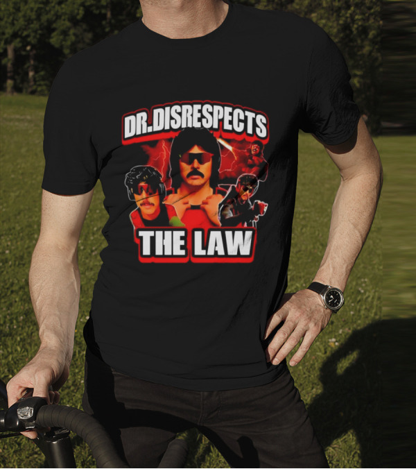Dr Disrespects The Law Gamer Lightning Action T-Shirt