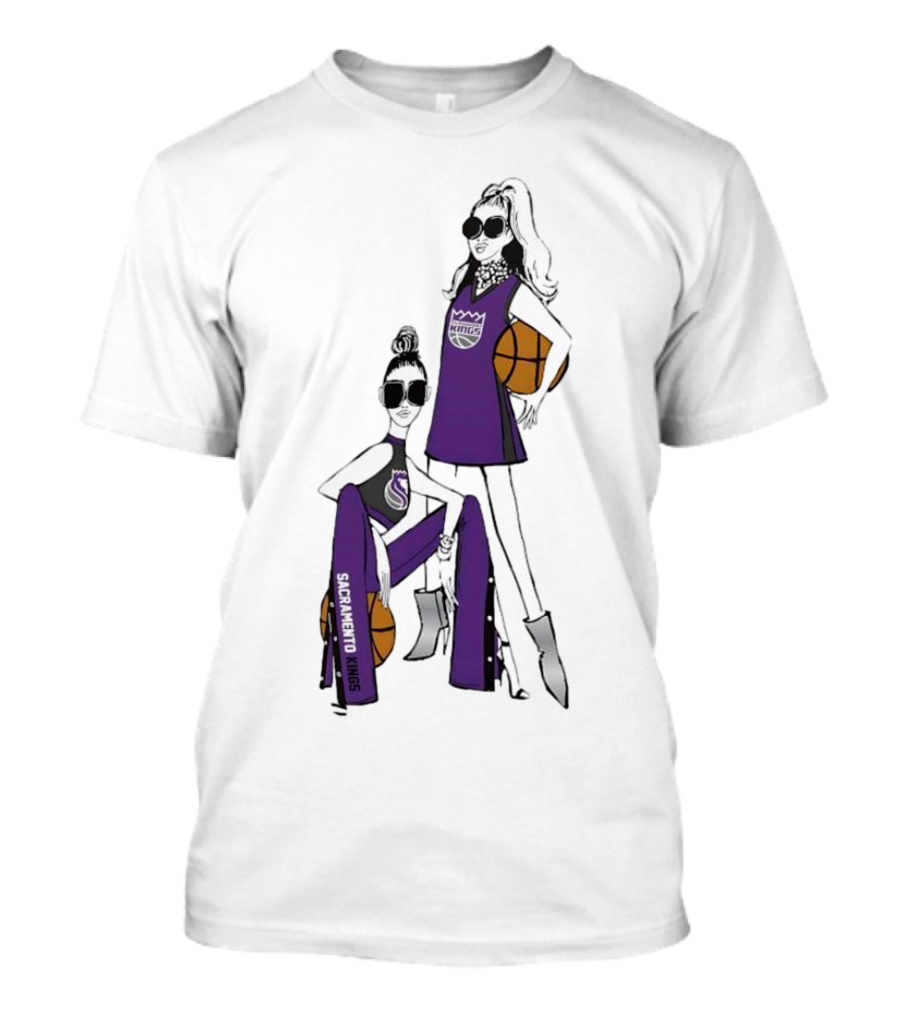 Sacramento Kings G-III 4Her Basketball Girls Fashion T-Shirt