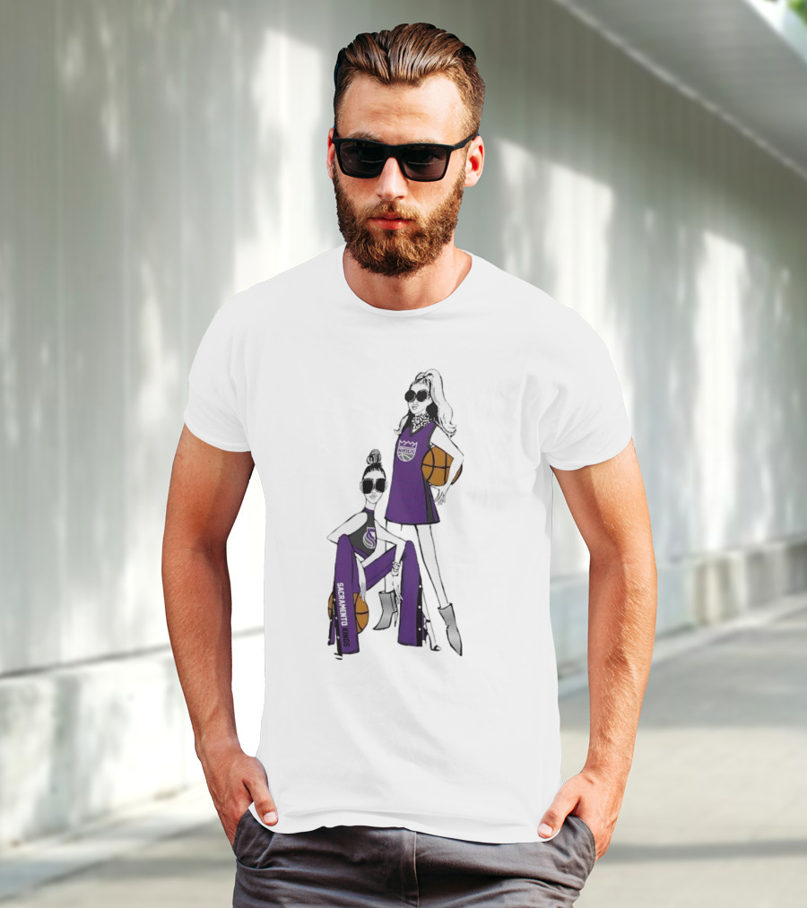 Sacramento Kings G-III 4Her Basketball Girls Fashion T-Shirt