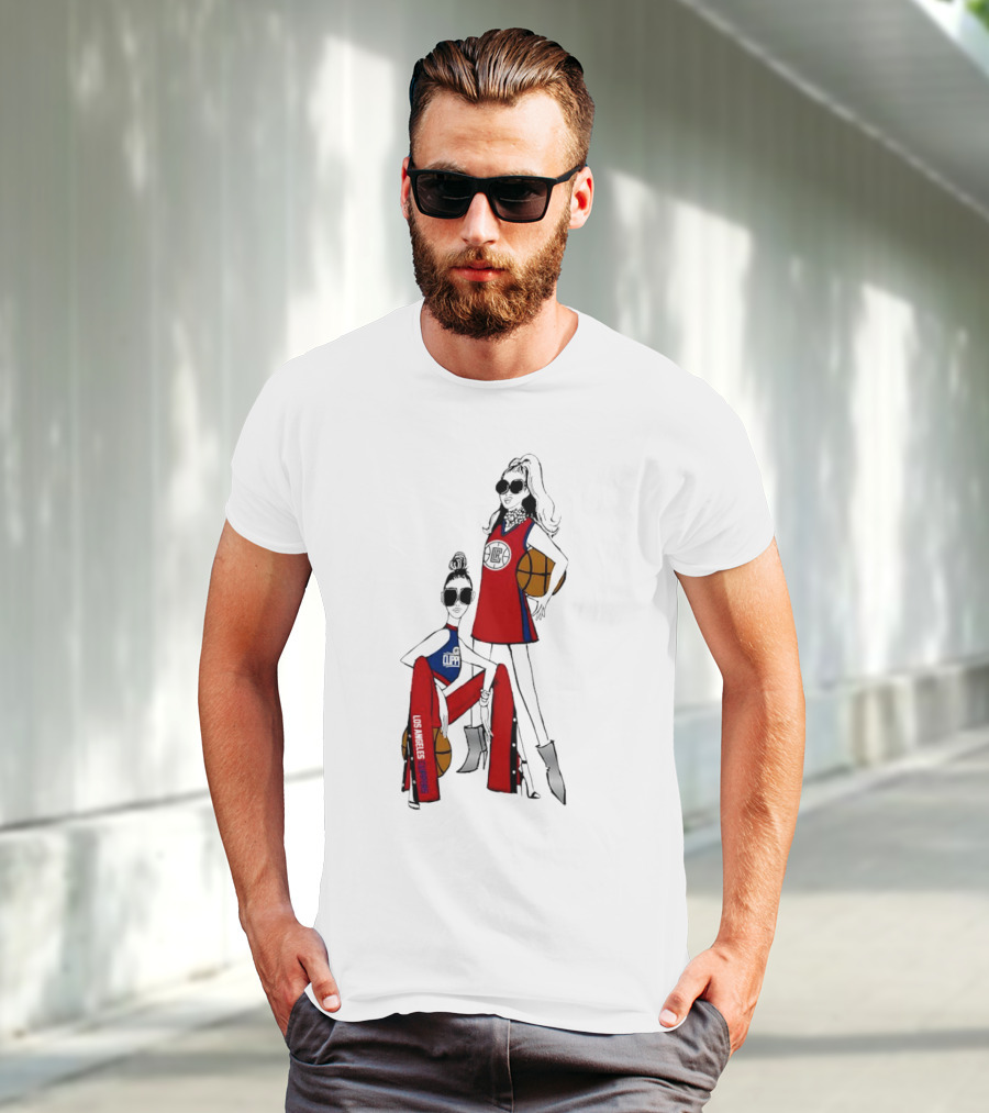 Los Angeles Clippers G-III 4Her Basketball Girls Fashion Red Blue T-Shirt