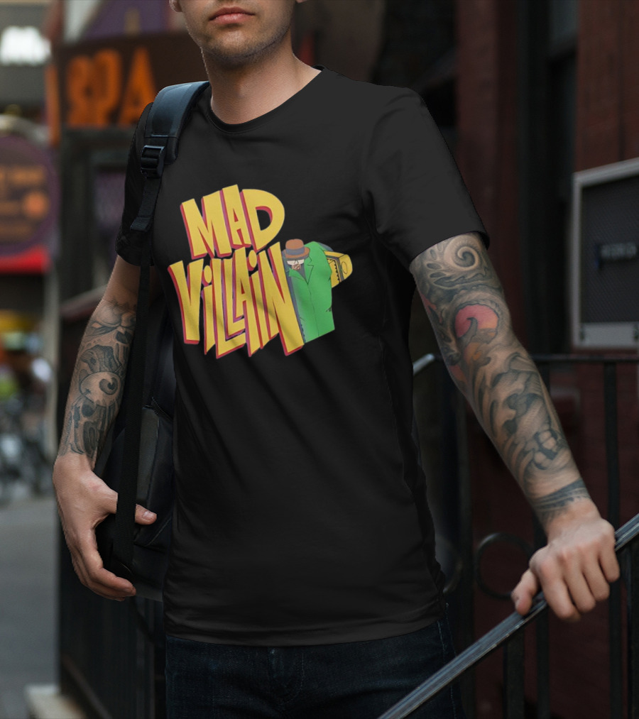 Mad Villain Lurk Mystery Figure In Green Trench Coat And Hat T-Shirt