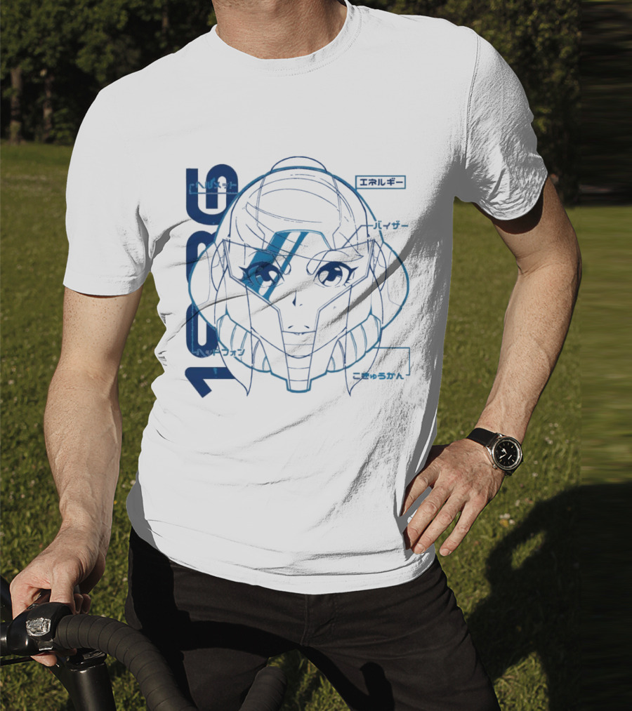 Samus Aran Metroid Heroine 1986 Visor Energy Icon Japanese T-Shirt