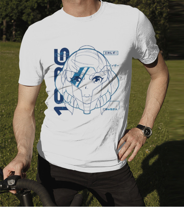 Samus Aran Metroid Heroine 1986 Visor Energy Icon Japanese T-Shirt