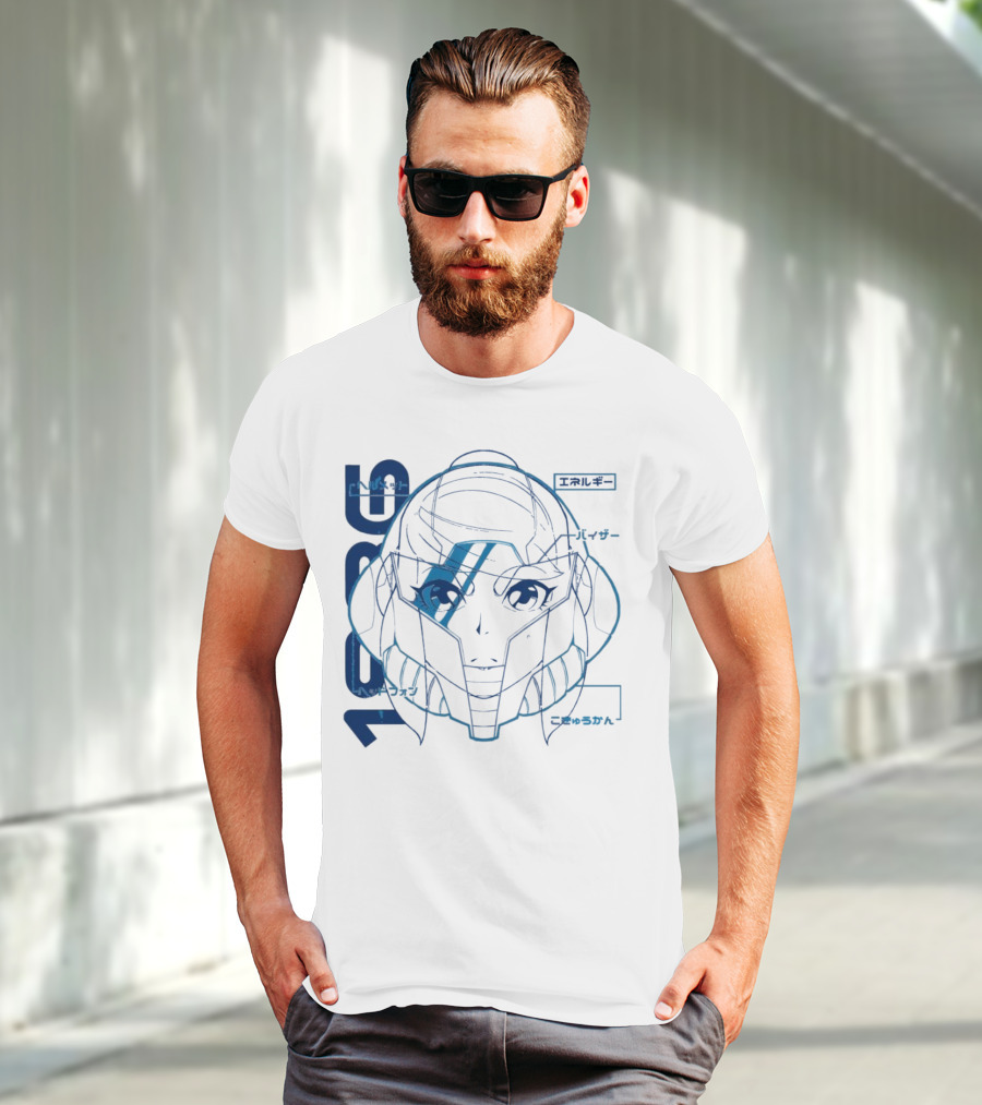 Samus Aran Metroid Heroine 1986 Visor Energy Icon Japanese T-Shirt