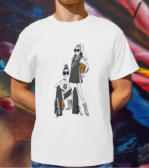 San Antonio Spurs G-III 4Her Basketball Fashion Fitted Girls T-Shirt