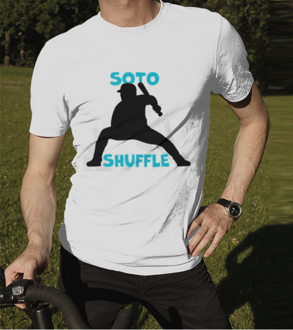 New York Yankees Soto Shuffle Silhouette Baseball Stance T-Shirt