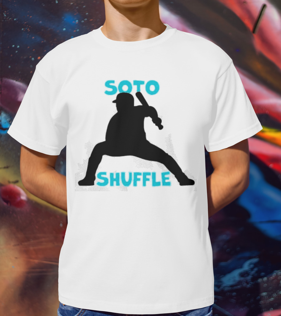 New York Yankees Soto Shuffle Silhouette Baseball Stance T-Shirt