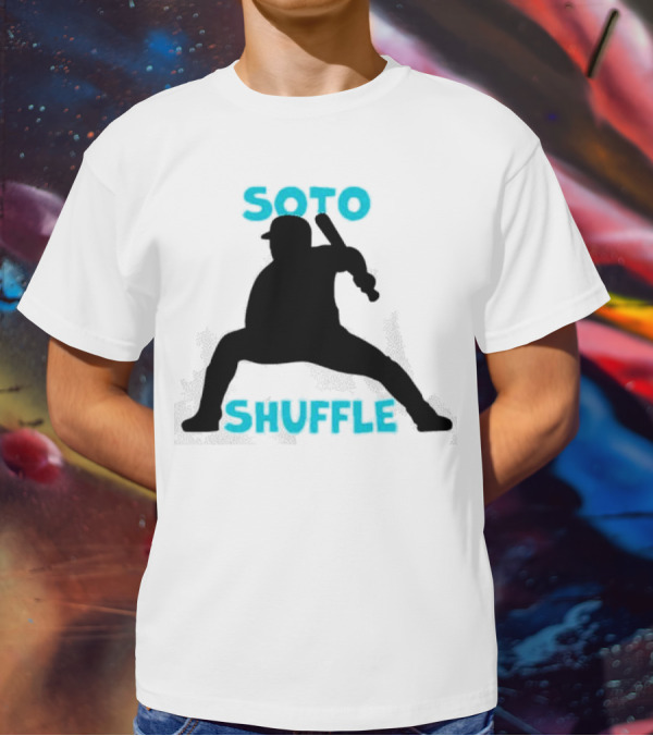 New York Yankees Soto Shuffle Silhouette Baseball Stance T-Shirt