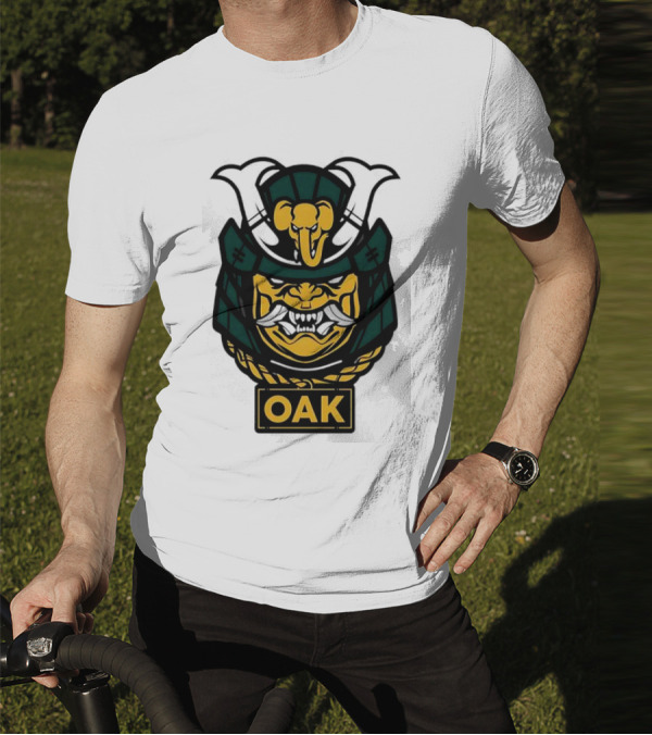 Oakland Athletics Samurai OAK Aggressive Mask T-Shirt