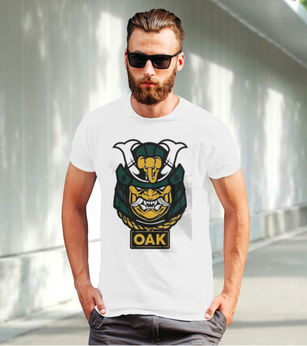 Oakland Athletics Samurai OAK Aggressive Mask T-Shirt