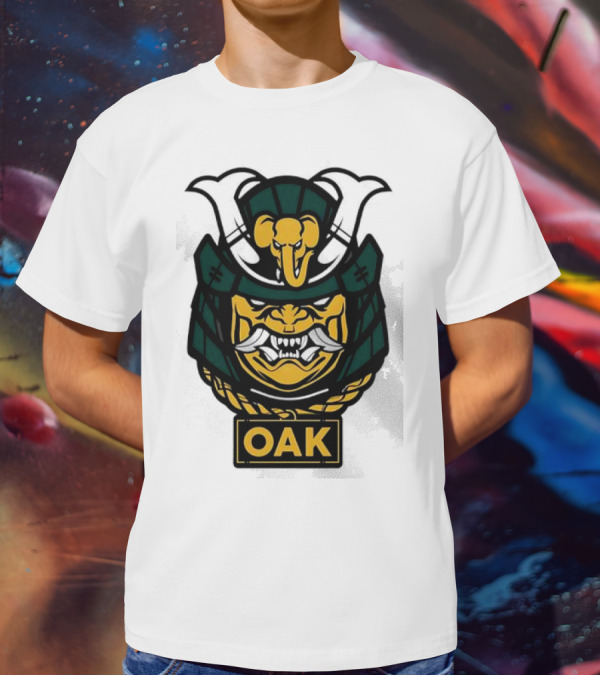 Oakland Athletics Samurai OAK Aggressive Mask T-Shirt
