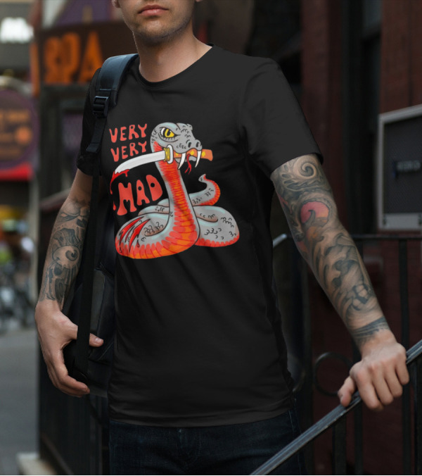Very Very Mad Snake With Knife T-Shirt